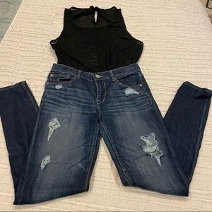 Express distressed jeans